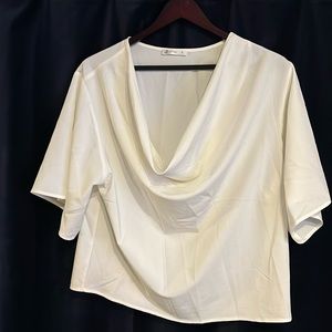 CupShe Women’s Blouse White Size M